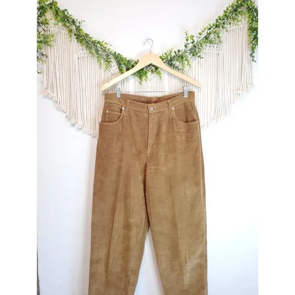 Vintage Brown Straight Leg Corduroy Pants - Picture 2 of 6